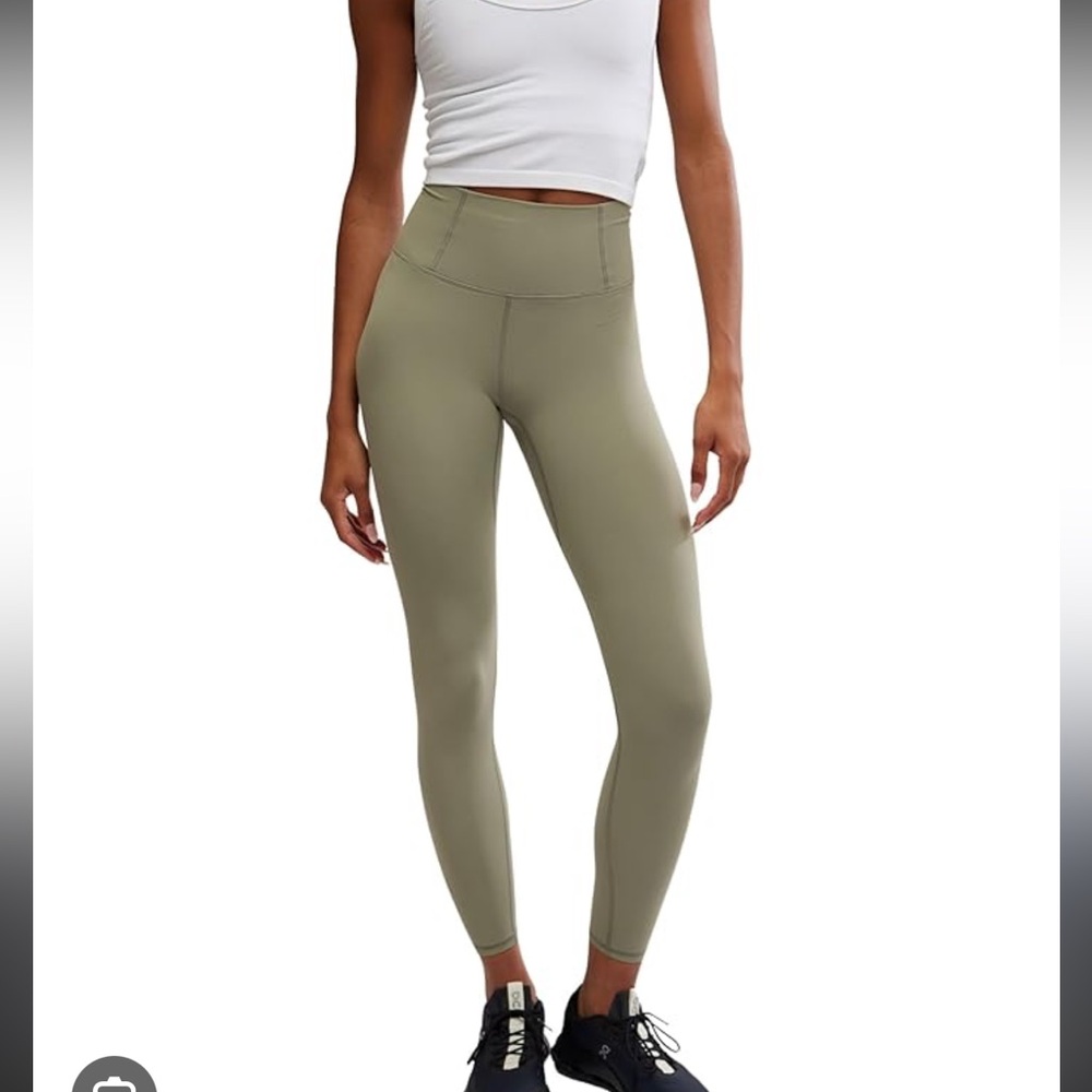 Free People X FP Movement Never Better 7/8 Length Leggings in Sage Stone NWT